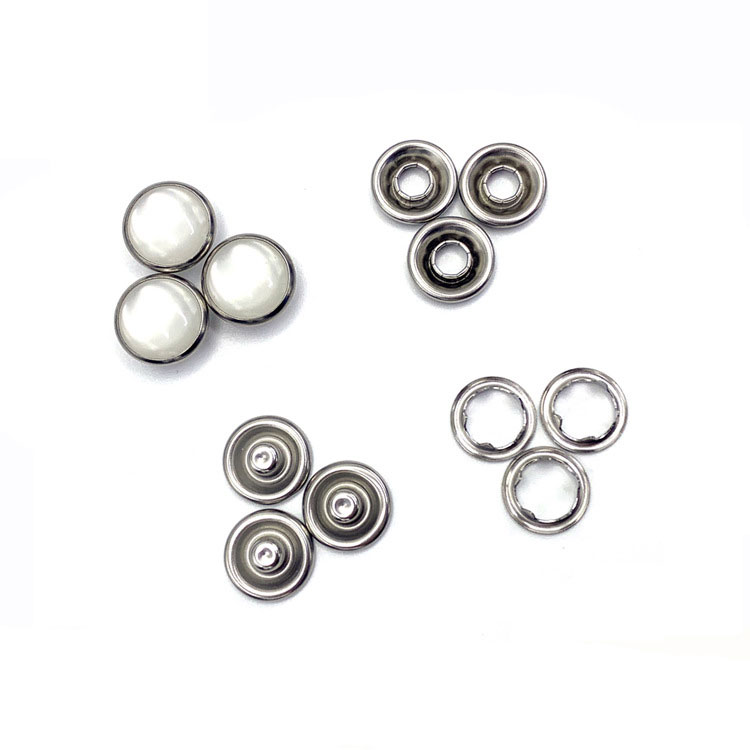 Nút bấm nắp ngọc trai bằng đồng thau - An toàn, bền bỉ và an toàn cho da cho trang phục & phụ kiện